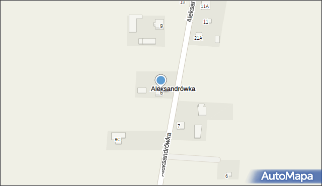 Aleksandrówka, Aleksandrówka, 8, mapa Aleksandrówka