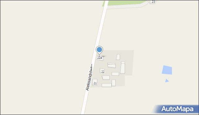 Aleksandrówka, Aleksandrówka, 22a, mapa Aleksandrówka