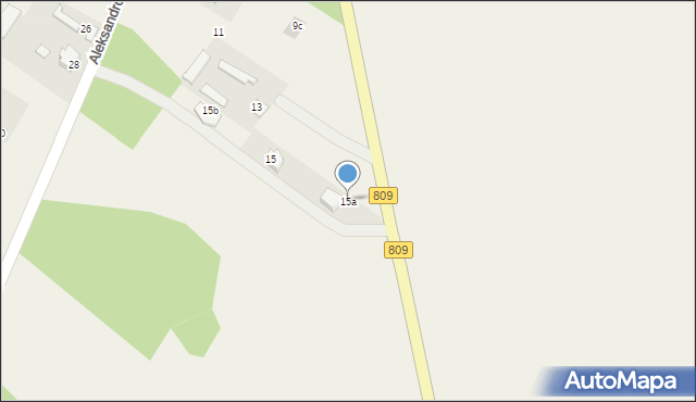 Aleksandrówka, Aleksandrówka, 15a, mapa Aleksandrówka