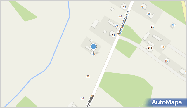 Aleksandrówka, Aleksandrówka, 30, mapa Aleksandrówka
