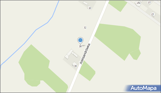 Aleksandrówka, Aleksandrówka, 34, mapa Aleksandrówka