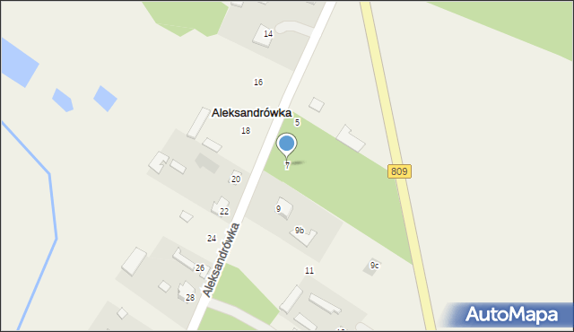 Aleksandrówka, Aleksandrówka, 7, mapa Aleksandrówka