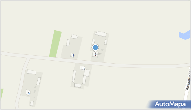 Aleksandrówka, Aleksandrówka, 9, mapa Aleksandrówka