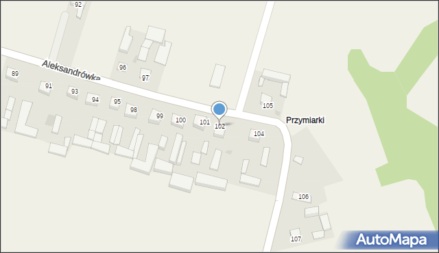 Aleksandrówka, Aleksandrówka, 102, mapa Aleksandrówka