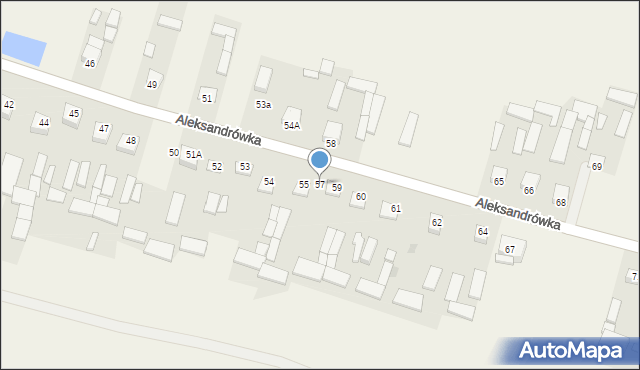 Aleksandrówka, Aleksandrówka, 57, mapa Aleksandrówka