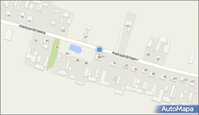 Aleksandrówka, Aleksandrówka, 89, mapa Aleksandrówka