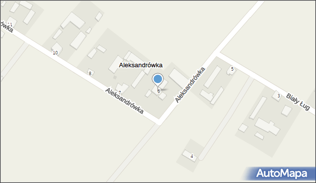 Aleksandrówka, Aleksandrówka, 6, mapa Aleksandrówka