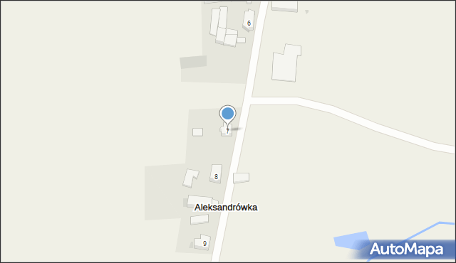 Aleksandrówka, Aleksandrówka, 7, mapa Aleksandrówka