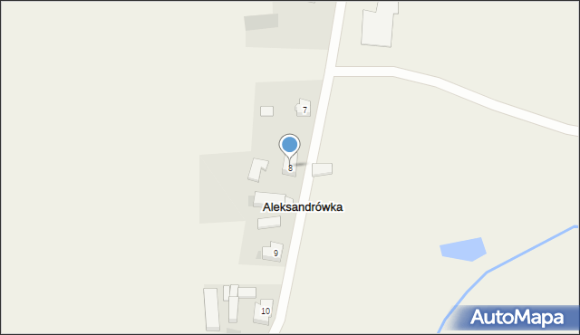 Aleksandrówka, Aleksandrówka, 8, mapa Aleksandrówka