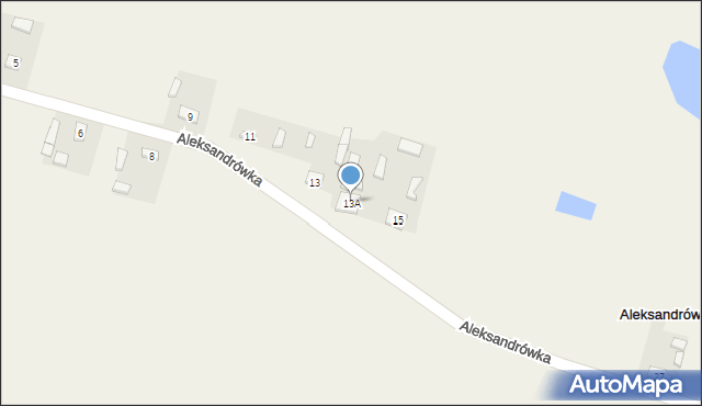 Aleksandrówka, Aleksandrówka, 13A, mapa Aleksandrówka