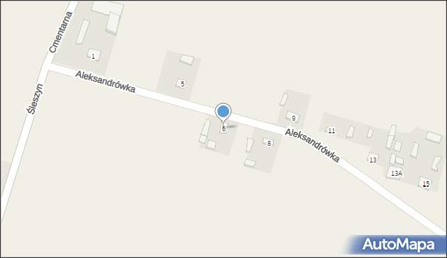 Aleksandrówka, Aleksandrówka, 6, mapa Aleksandrówka