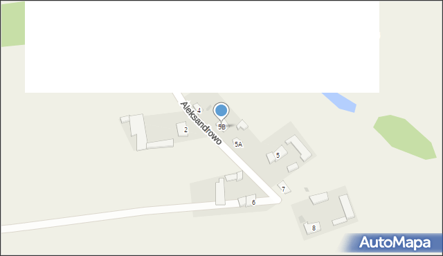 Aleksandrowo, Aleksandrowo, 5B, mapa Aleksandrowo