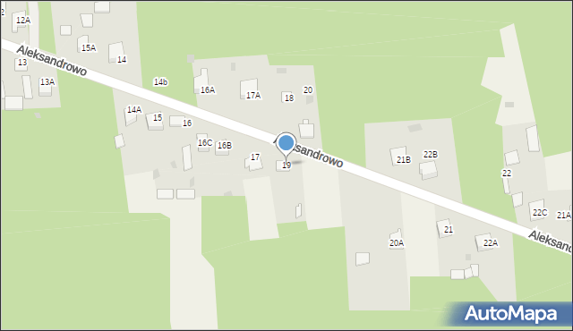 Aleksandrowo, Aleksandrowo, 19, mapa Aleksandrowo