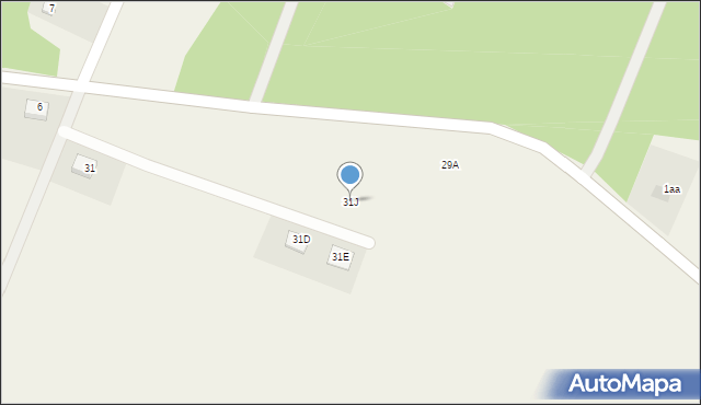 Aleksandrowo, Aleksandrowo, 31J, mapa Aleksandrowo