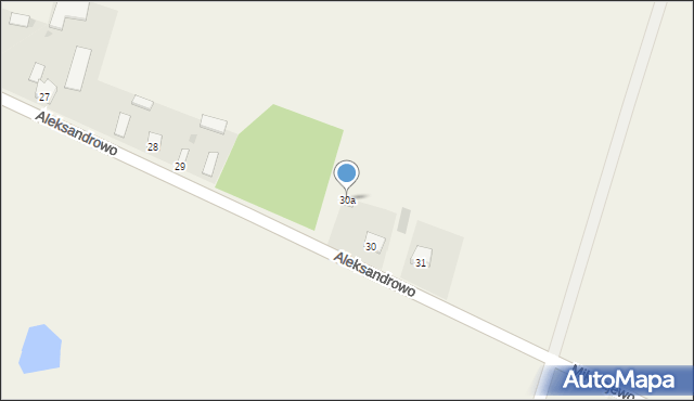 Aleksandrowo, Aleksandrowo, 30a, mapa Aleksandrowo