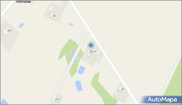 Alfonsów, Alfonsów, 37, mapa Alfonsów