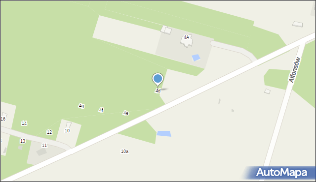 Alfonsów, Alfonsów, 4d, mapa Alfonsów