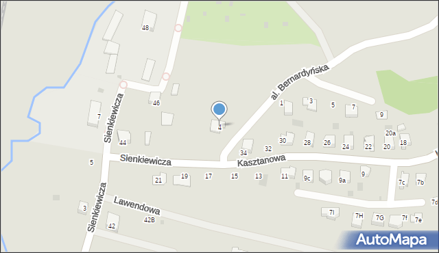 Alwernia, Aleja Bernardyńska, 4, mapa Alwernia