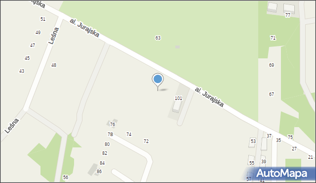 Balice, Aleja Jurajska, 101b, mapa Balice
