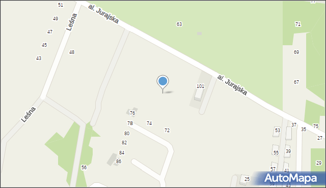 Balice, Aleja Jurajska, 101h, mapa Balice
