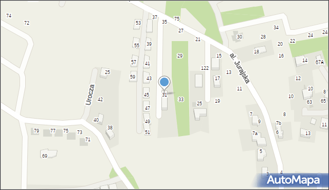 Balice, Aleja Jurajska, 31, mapa Balice