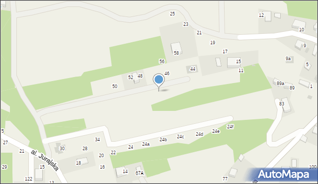 Balice, Aleja Jurajska, 40g, mapa Balice