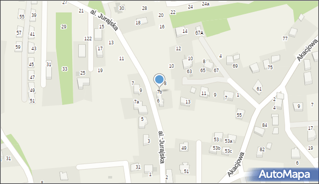 Balice, Aleja Jurajska, 7b, mapa Balice