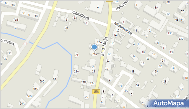 Barlinek, Aleja 1 Maja, 21a, mapa Barlinek