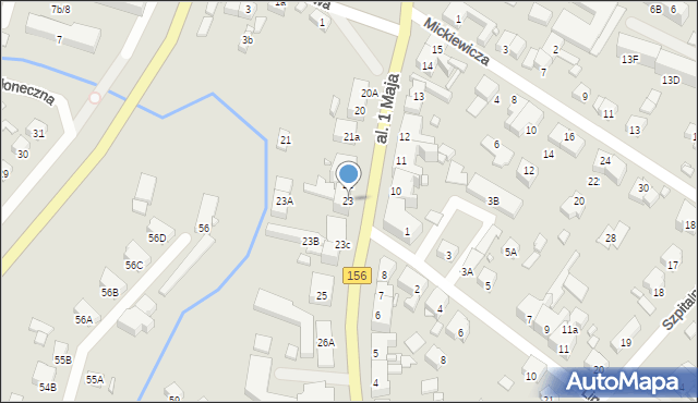 Barlinek, Aleja 1 Maja, 23, mapa Barlinek