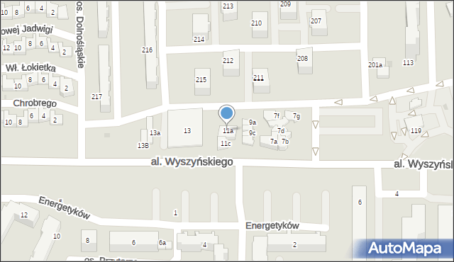 Bełchatów, Aleja Wyszyńskiego Stefana, ks. kard., 11a, mapa Bełchatów