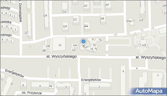 Bełchatów, Aleja Wyszyńskiego Stefana, ks. kard., 9d, mapa Bełchatów