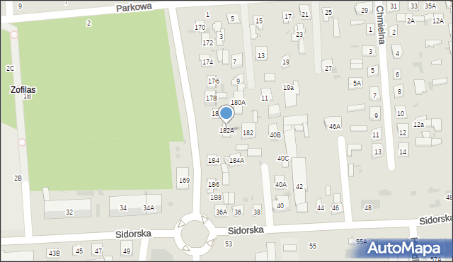 Biała Podlaska, Aleja Jana Pawła II, 182A, mapa Białej Podlaskiej