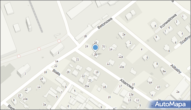 Białe Błota, Altanowa, 16, mapa Białe Błota