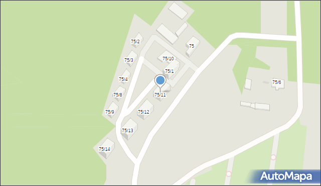 Białystok, Aleja Tysiąclecia Państwa Polskiego, 75/11, mapa Białegostoku