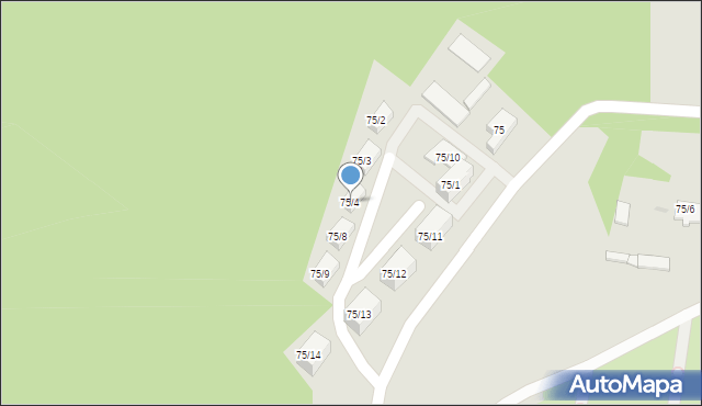 Białystok, Aleja Tysiąclecia Państwa Polskiego, 75/4, mapa Białegostoku