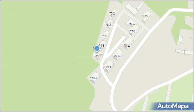 Białystok, Aleja Tysiąclecia Państwa Polskiego, 75/9, mapa Białegostoku
