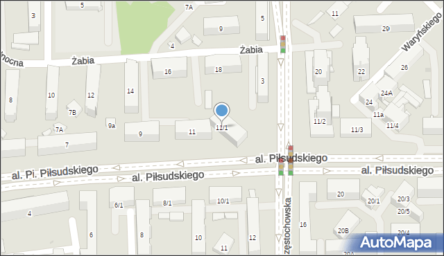 Białystok, Aleja Piłsudskiego Józefa, marsz., 11/1, mapa Białegostoku