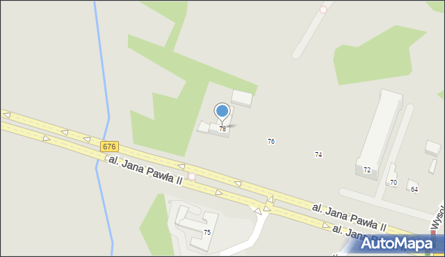 Białystok, Aleja Jana Pawła II, 78, mapa Białegostoku