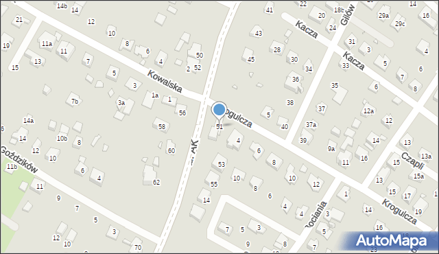 Bielsko-Biała, Aleja Armii Krajowej, 51, mapa Bielsko-Białej