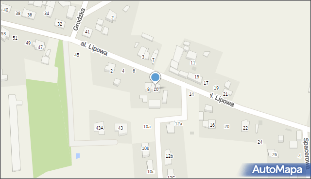Bierkowo, Aleja Lipowa, 10, mapa Bierkowo