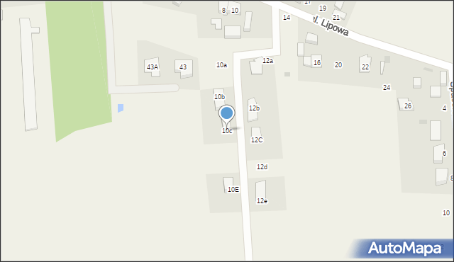 Bierkowo, Aleja Lipowa, 10c, mapa Bierkowo