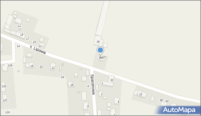 Bierkowo, Aleja Lipowa, 35A, mapa Bierkowo