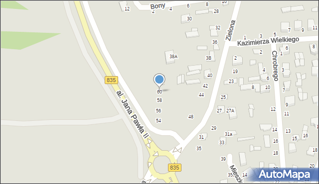 Biłgoraj, Aleja Jana Pawła II, 60, mapa Biłgoraj