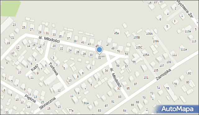 Biłgoraj, Aleja Młodości, 32, mapa Biłgoraj