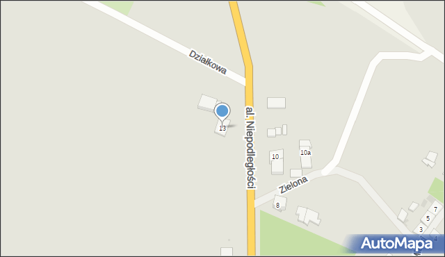 Bisztynek, Aleja Niepodległości, 13, mapa Bisztynek