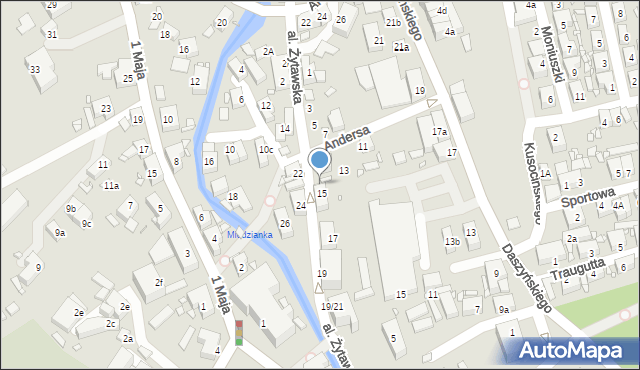 Bogatynia, Aleja Żytawska, 15a, mapa Bogatynia