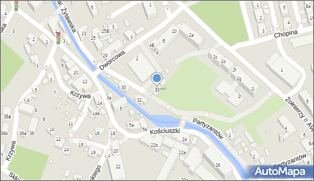 Bogatynia, Aleja Żytawska, 33, mapa Bogatynia