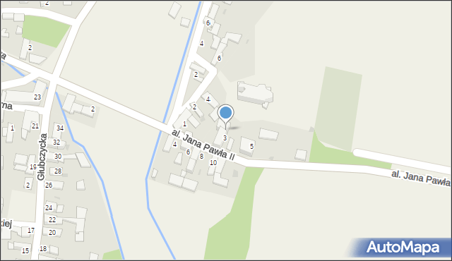 Bogdanowice, Aleja Jana Pawła II, 3a, mapa Bogdanowice