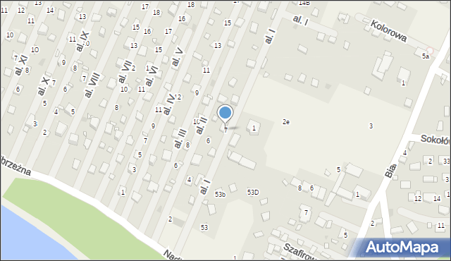 Boguchwałowice, Aleja I, 7, mapa Boguchwałowice