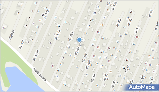 Boguchwałowice, Aleja XV, 12, mapa Boguchwałowice